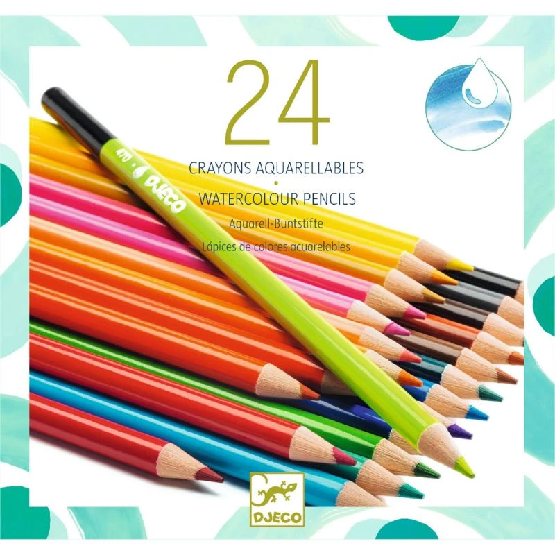 24 Crayons Aquarellables Djeco 3 24 Crayons Aquarellables Djeco
