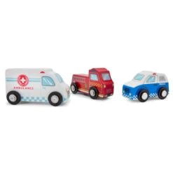 Magasin De Jouets -Magasin De Jouets 3 vehicules d intervention en bois 1