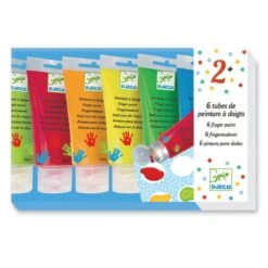 Magasin De Jouets 25 6 Tubes De Peinture à Doigts - Djeco