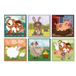 Janod 9 Cubes Les Animaux De La Ferme Kubkid -Magasin De Jouets 9 cubes les animaux de la ferme kubkid 1