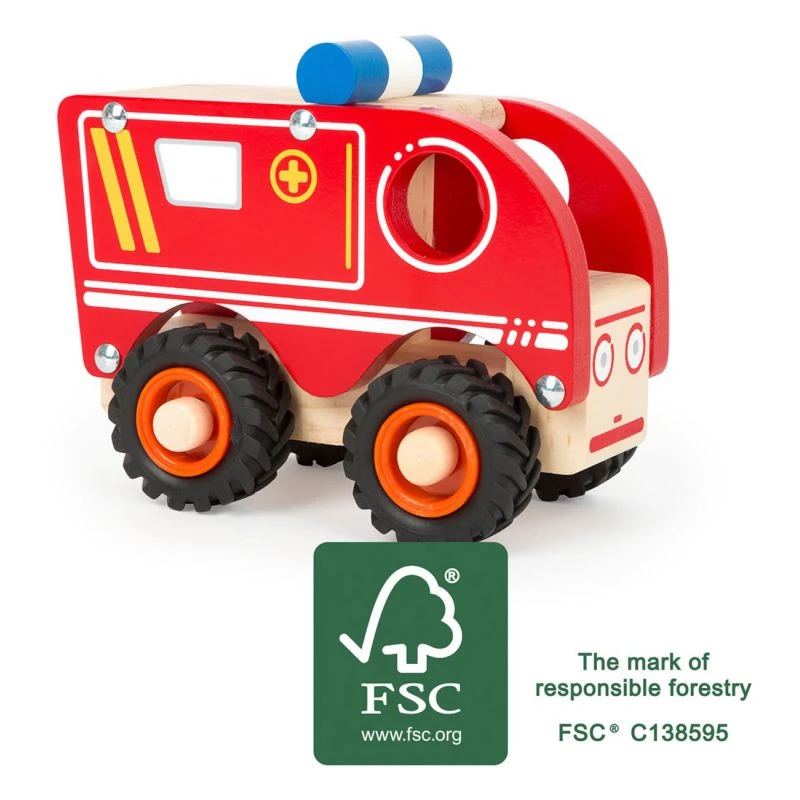 Small Foot Ambulance Véhicule En Bois 4 Small Foot Ambulance Véhicule En Bois – Image 2