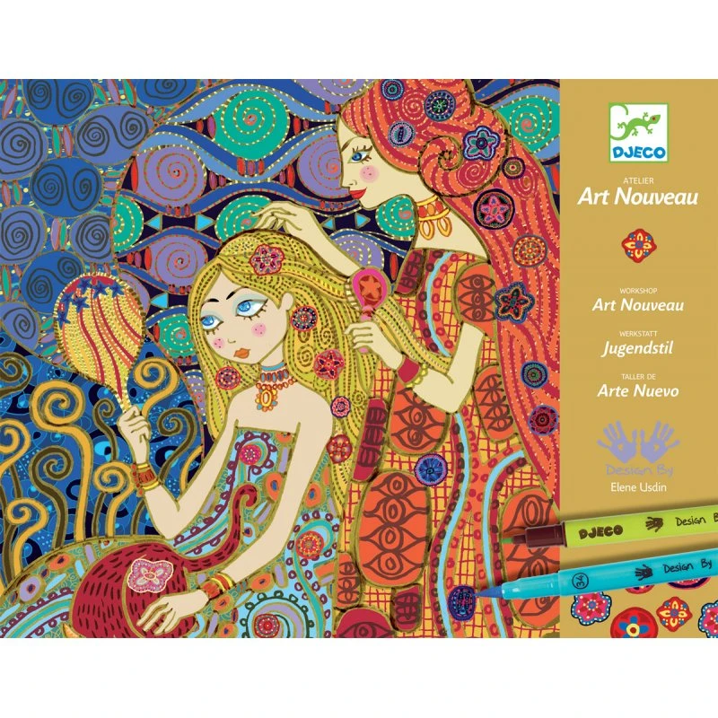 Djeco Atelier Art Nouveau - Feutres Pinceaux 5 Djeco Atelier Art Nouveau - Feutres Pinceaux – Image 3