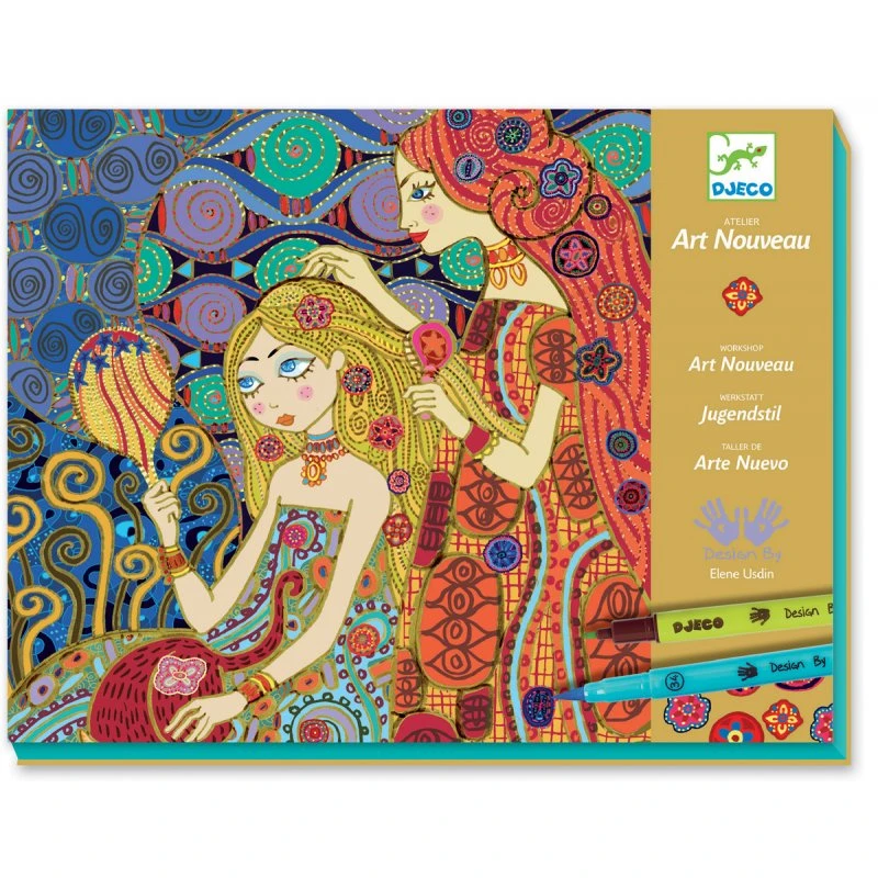 Djeco Atelier Art Nouveau - Feutres Pinceaux 3 Djeco Atelier Art Nouveau - Feutres Pinceaux