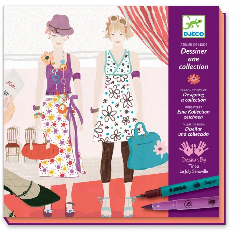 Djeco Atelier Mode Dessiner Une Collection 3 Djeco Atelier Mode Dessiner Une Collection