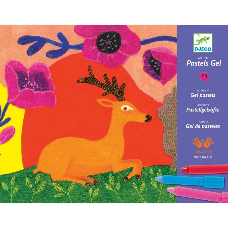Atelier Pastel Gras "Farouches" Djeco 3 Atelier Pastel Gras "Farouches" Djeco