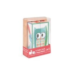 Janod 6 Cubes En Bois Forêt Zigolos 8 Janod 6 Cubes En Bois Forêt Zigolos -Magasin De Jouets barquette 6 cubes foret zigolos 1