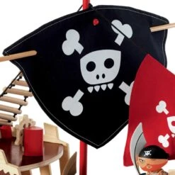 Ze Pirat Boat - Bateau Pirate Djeco En Bois -Magasin De Jouets bateau pirates arty toys 3