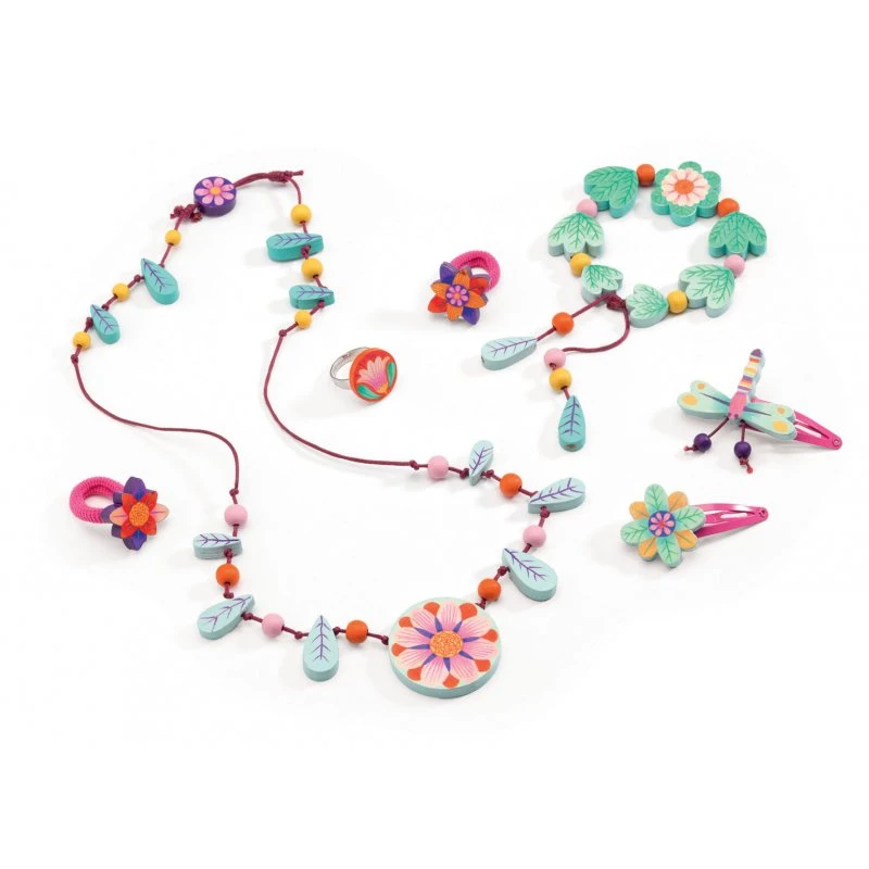 Bijoux Paradis Des Fleurs - Bijoux Pour Fille Djeco 3 Bijoux Paradis Des Fleurs - Bijoux Pour Fille Djeco