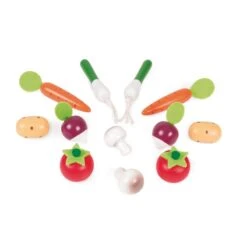 Janod Cagette 12 Légumes En Bois - Dînette En Bois -Magasin De Jouets cagette 12 legumes 2