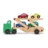 Camion Porte Voitures En Bois -Magasin De Jouets camion porte voitures en bois