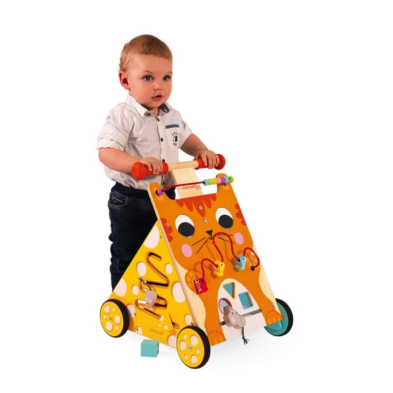 Chariot De Marche Multi Activités Avec Frein Chat - Janod 13 Chariot De Marche Multi Activités Avec Frein Chat - Janod – Image 11