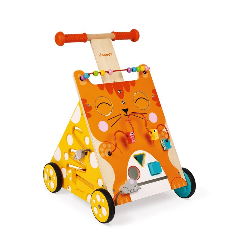 Chariot De Marche Multi Activités Avec Frein Chat - Janod 8 Chariot De Marche Multi Activités Avec Frein Chat - Janod – Image 6