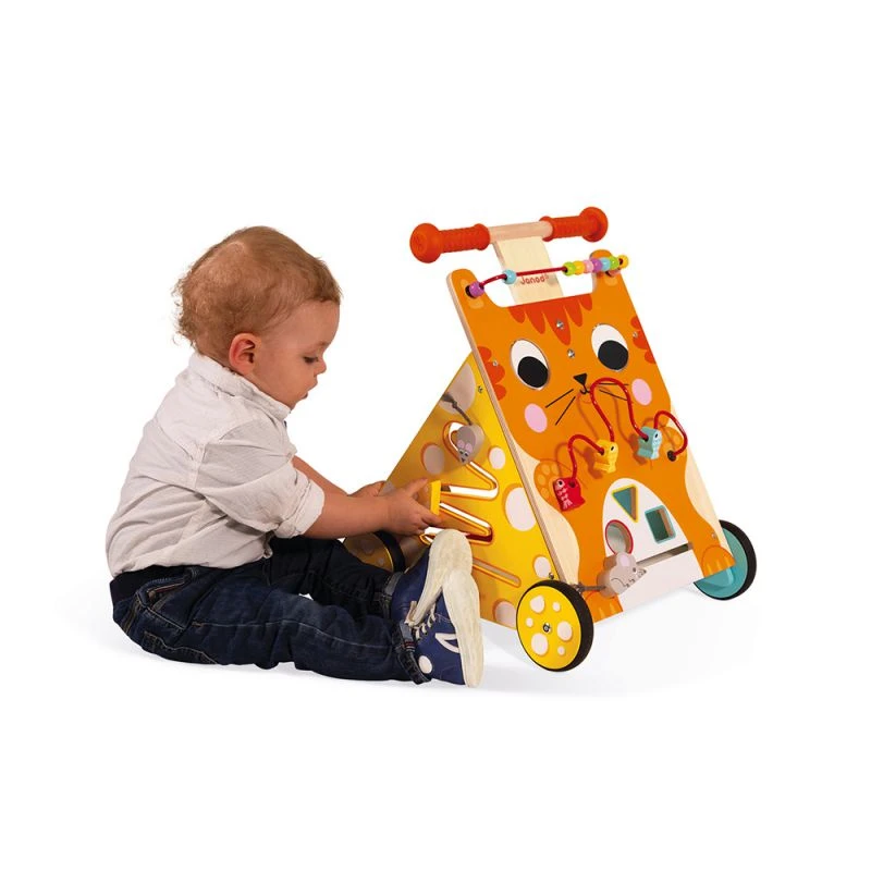 Chariot De Marche Multi Activités Avec Frein Chat - Janod 12 Chariot De Marche Multi Activités Avec Frein Chat - Janod – Image 10