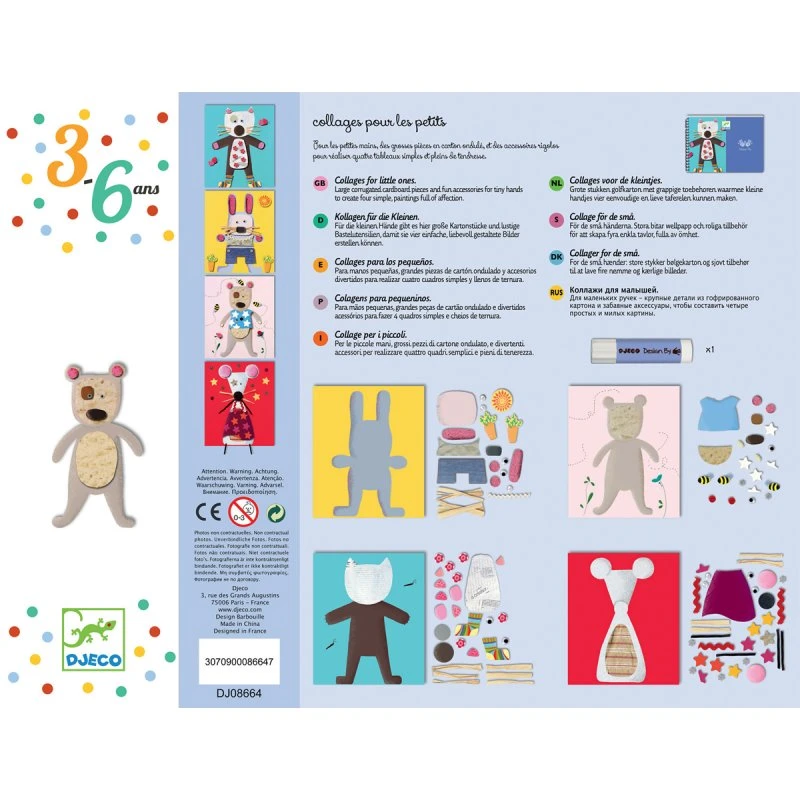 Djeco Collages Des Petits 4 Djeco Collages Des Petits – Image 2