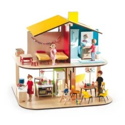 Color House - Maison De Poupées Djeco -Magasin De Jouets color house maison de poupees djeco 2