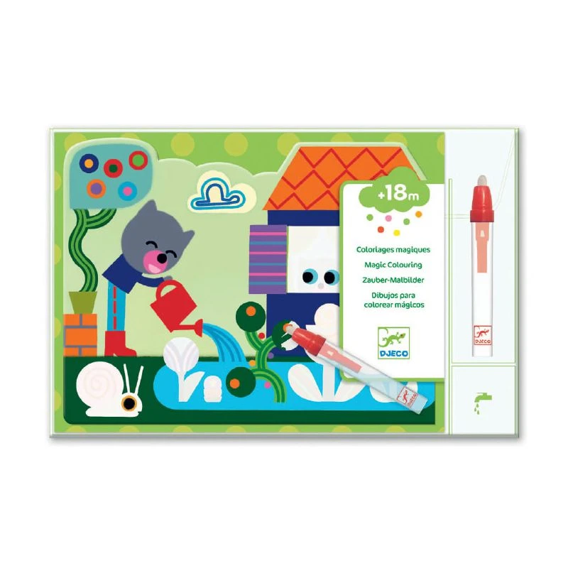 Djeco Coloriage à L'eau - Caché Dans Le Jardin 4 Djeco Coloriage à L'eau - Caché Dans Le Jardin – Image 2