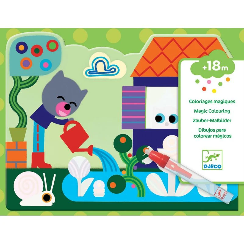 Djeco Coloriage à L'eau - Caché Dans Le Jardin 3 Djeco Coloriage à L'eau - Caché Dans Le Jardin