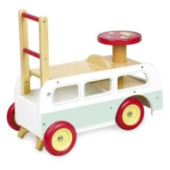 Combi Vilac Chariot De Marche Et Porteur - Minibus -Magasin De Jouets combi retro chariot de marche et porteur 2