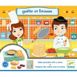 Djeco Dînette Atelier De Crêpes - Gaëlle Et Titouan -Magasin De Jouets dinette crepes gaelle et titouan 3