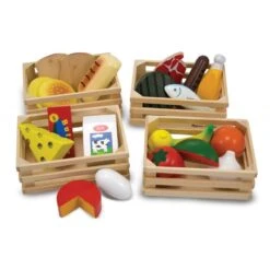 Dînette En Bois - 4 Barquettes D'aliments -Magasin De Jouets dinette en bois 4 barquettes d aliments 3