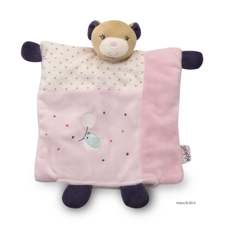 Kaloo Doudou Marionnette Ourson Joli - Petite Rose 3 Kaloo Doudou Marionnette Ourson Joli - Petite Rose