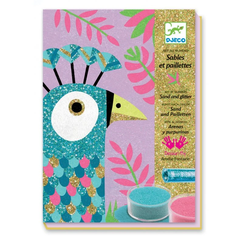 Djeco Eblouissants Oiseaux - Sables Colorés 3 Djeco Eblouissants Oiseaux - Sables Colorés