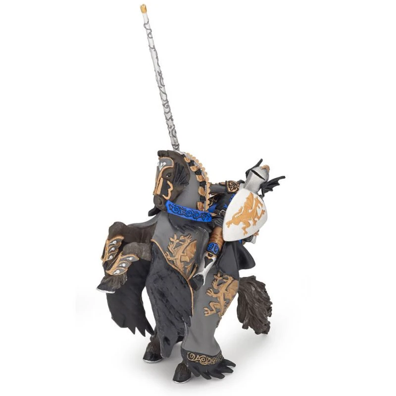Figurine Prince Noir Au Dragon Et Son Cheval - Papo 4 Figurine Prince Noir Au Dragon Et Son Cheval - Papo – Image 2