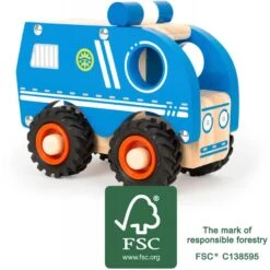 Small Foot Fourgon De Police En Bois -Magasin De Jouets fourgon de police en bois 2