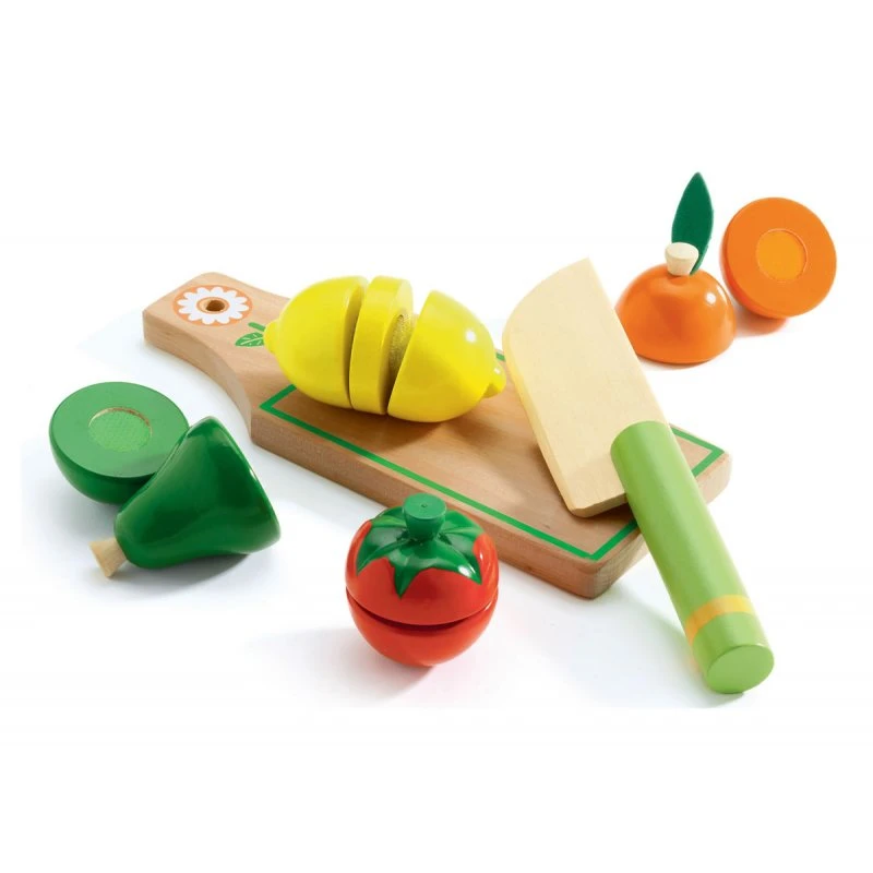 Fruits Et Légumes à Couper - Dinette En Bois Djeco 3 Fruits Et Légumes à Couper - Dinette En Bois Djeco