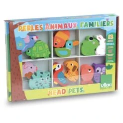 Vilac Grosses Perles à Enfiler Animaux Familiers -Magasin De Jouets grosses perles a enfiler animaux familiers 4
