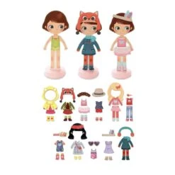 Vilac Le Dressing De Chloé - Jeu Magnétique -Magasin De Jouets le dressing de chloe 4