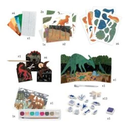 Djeco Le Monde Des Dinosaures - Coffret Multi-activités -Magasin De Jouets le monde des dinosaures coffret multi activites 1