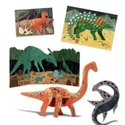 Djeco Le Monde Des Dinosaures - Coffret Multi-activités -Magasin De Jouets le monde des dinosaures coffret multi activites 2