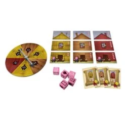 ASMODEE Les 3 Petits Cochons - Dés Et Stratégie - Purple Brain -Magasin De Jouets les 3 petits cochons purple brain 1