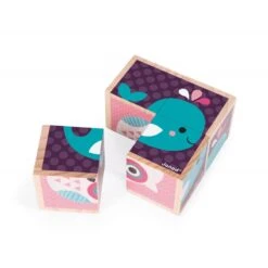 Janod Cubes En Bois Bébés Animaux -Magasin De Jouets mes premiers cubes bebes animaux 3