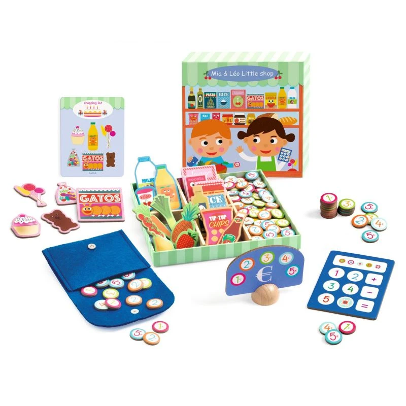 Djeco Jeu De Marchande Mia & Léo Little Shop 3 Djeco Jeu De Marchande Mia & Léo Little Shop