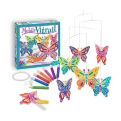 Mobile Vitrail Papillons -Magasin De Jouets mobile vitrail papillons 1