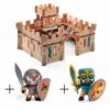 Pack Chateau Médieval Djeco Et 2 Figurines -Magasin De Jouets pack chateau medieval djeco et 2 figurines