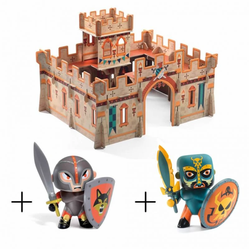 Pack Chateau Médieval Djeco Et 2 Figurines 3 Pack Chateau Médieval Djeco Et 2 Figurines