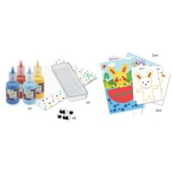 Djeco Peinture à L'éponge : Les Aventures Des Doudous -Magasin De Jouets peinture a l eponge les aventures des doudous 1