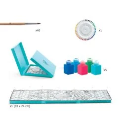 Peinture Sur Soie "Le Paon" - Djeco -Magasin De Jouets peinture sur soie le paon djeco 3