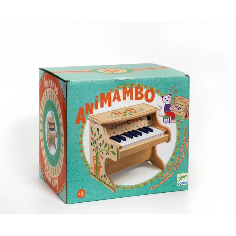 Piano En Bois électronique Enfant Animambo Djeco 5 Piano En Bois électronique Enfant Animambo Djeco – Image 3