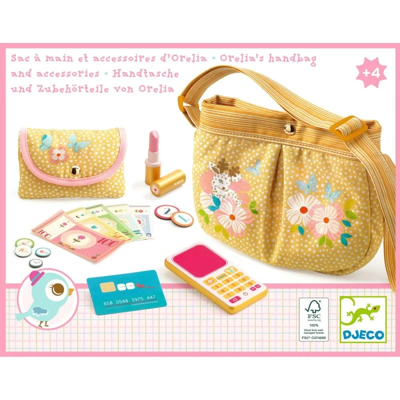 Sac à Main Et Accessoires Petite Fille - Djeco 5 Sac à Main Et Accessoires Petite Fille - Djeco – Image 3