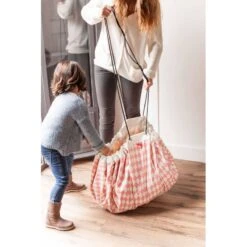 Sac Rangement De Jouets Diamant Rose - Play And Go -Magasin De Jouets sac rangement de jouets diamant rose play and go 4