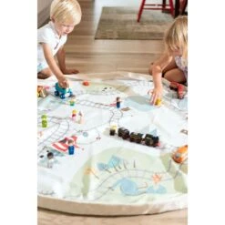 Sac Rangement Tapis Circuit De Trains - Play And Go -Magasin De Jouets sac rangement tapis circuit de trains play and go 4