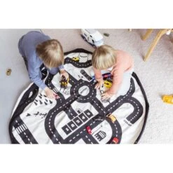 Sac Rangement Tapis Circuit De Voitures - Play And Go -Magasin De Jouets sac rangement tapis circuit de voitures play and go 13