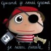 Tableau Quand Je Serai Grand Je Serai Pirate -Magasin De Jouets tableau quand je serai grand je serai pirate