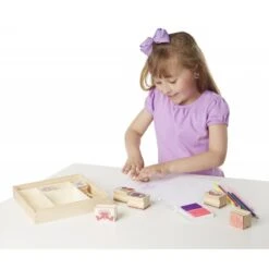 Tampons Encreurs En Bois - Coffret Amitié -Magasin De Jouets tampons encreurs bois coffret amitie 1