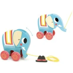 Vilac Vito L'éléphant à Traîner 11 Vilac Vito L'éléphant à Traîner -Magasin De Jouets vito l elephant a trainer 3