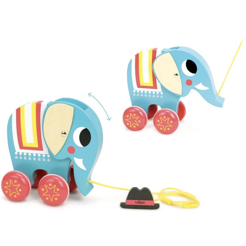 Vilac Vito L'éléphant à Traîner 6 Vilac Vito L'éléphant à Traîner – Image 4